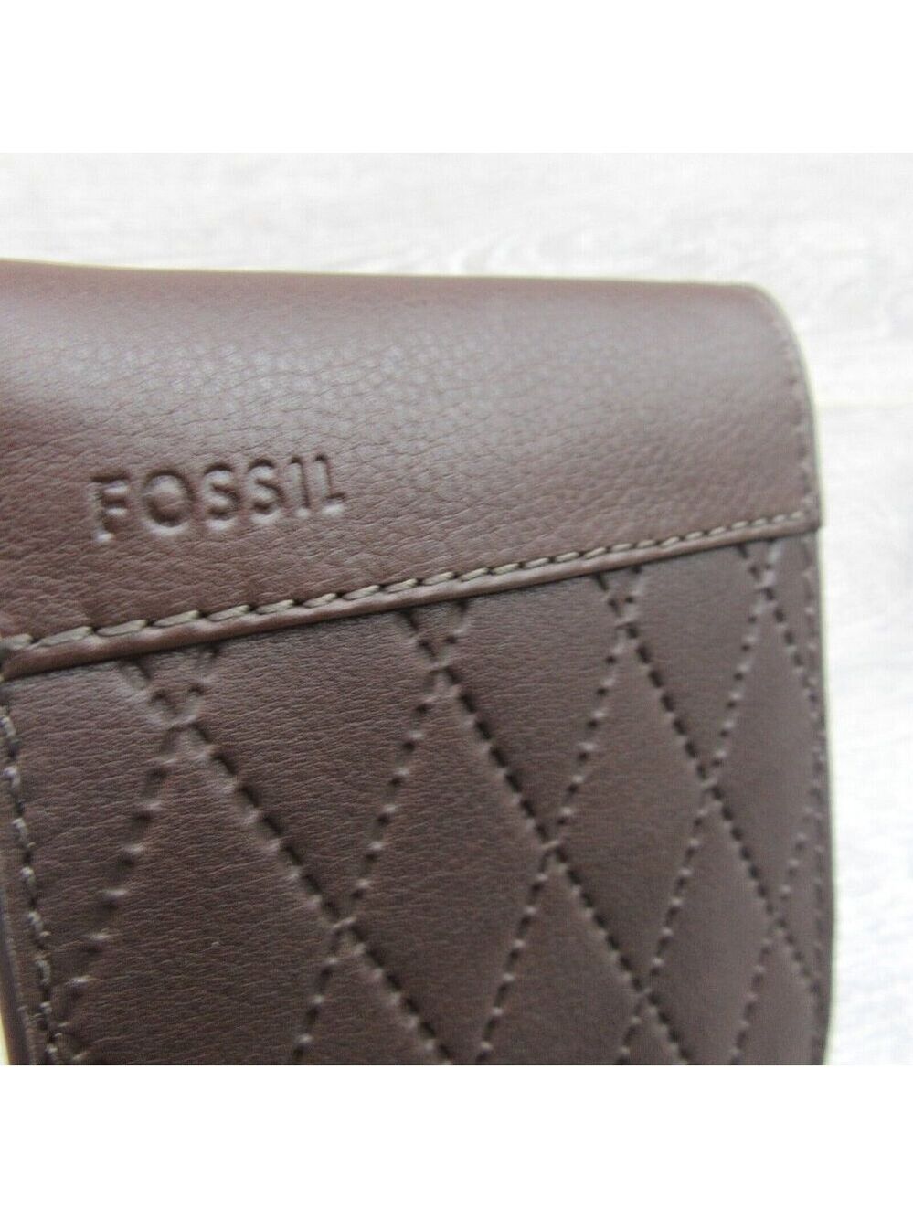 Fossil Journee Traveler Men's Brown Leather Wallet NEW - Picture 3 of 15